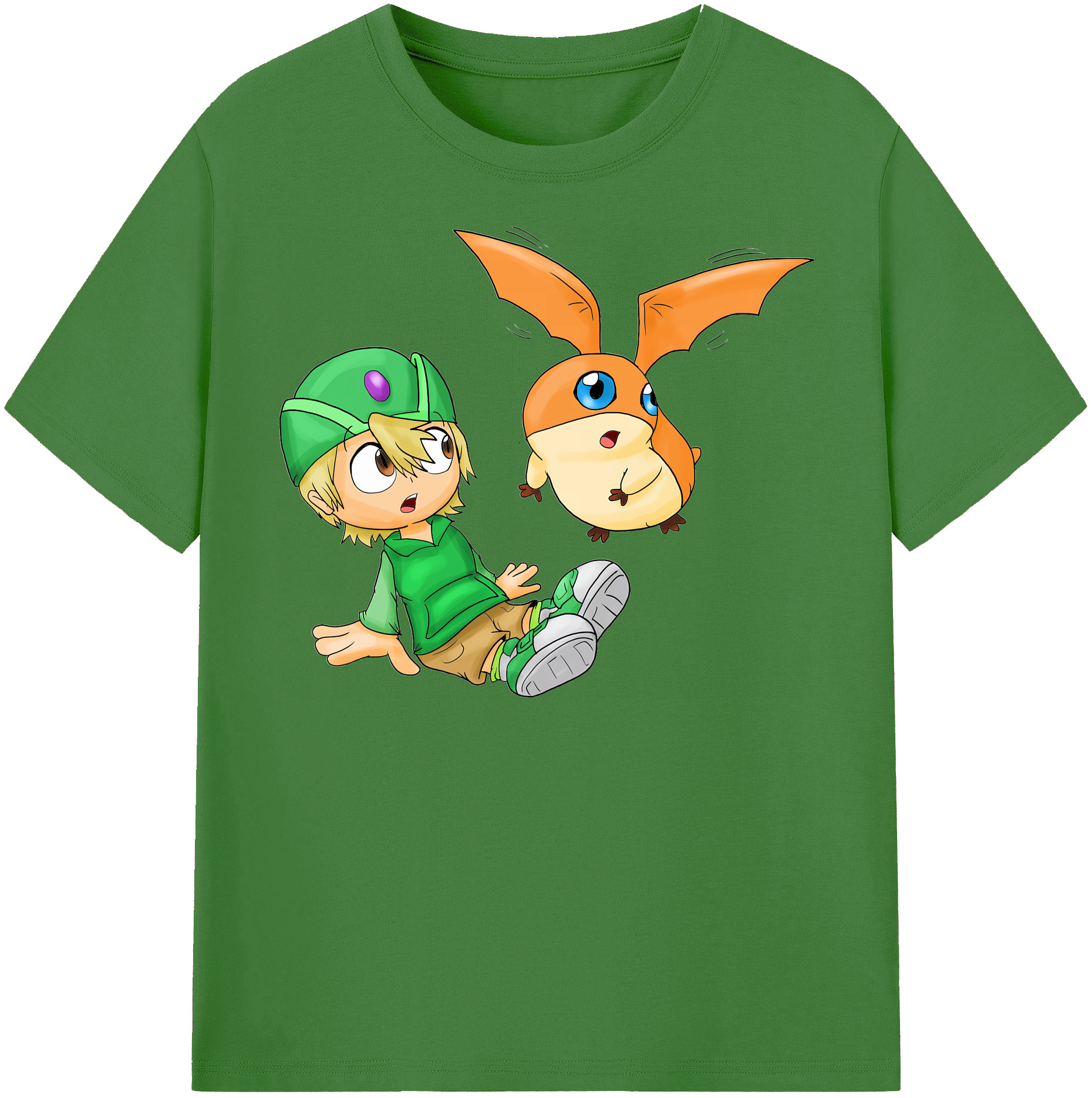 （画像用） Digimon デジタルモンスター/デジモン レディースカジュアルプリントTシャツ（綿100％）